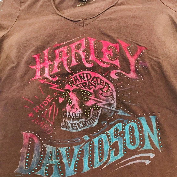 Harley Davidson- Women’s Bling tee - Picture 2 of 8